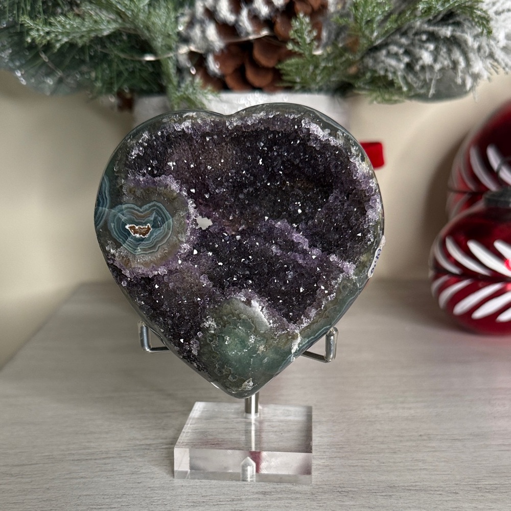 Heart-Shaped Amethyst Geode